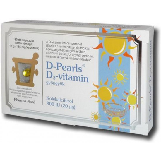 D-PEARLS D3-VITAMIN GYÖNGY 1500 PHARMANORD - 80 X